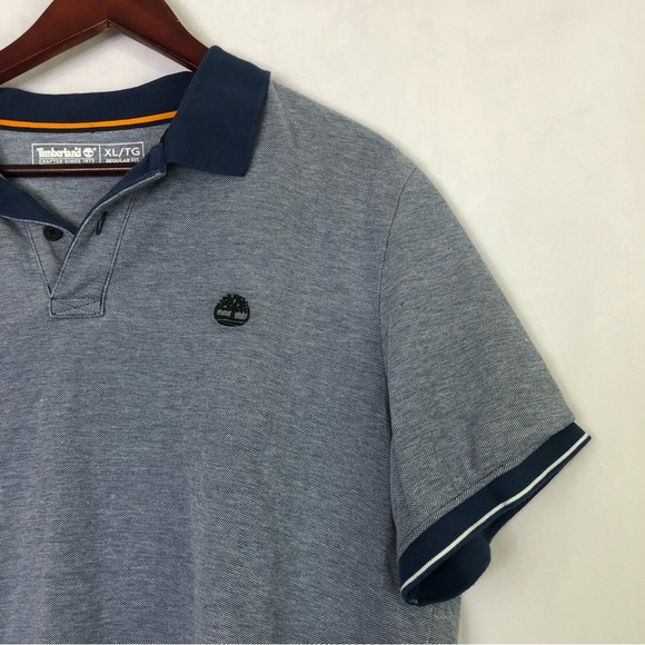 Timberland Polo Men’s Short Sleeve Regular Classic Workwear Formal Top Blue XL - Picture 5 of 10